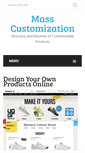Mobile Screenshot of mass-customization.com